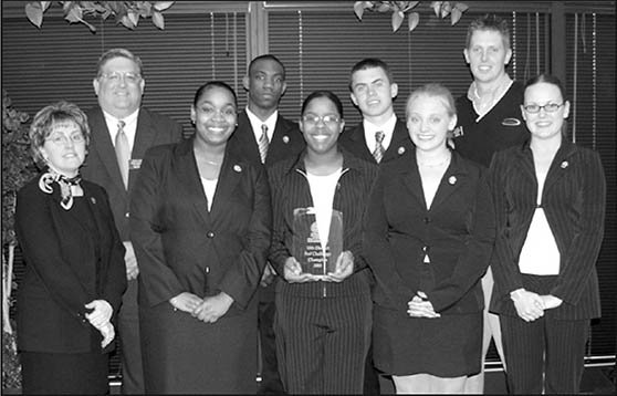 The March 2003 winning Fed Challenge team from Northwest High School in Omaha.