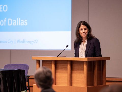 In one of her first public speeches as President and CEO of the Dallas Fed, Lorie Logan spoke about the crucial role energy plays in the Tenth and Eleventh Federal Reserve Districts.