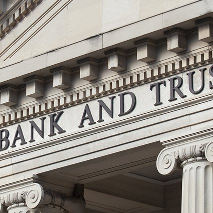 Bank and Trust sign - hero image