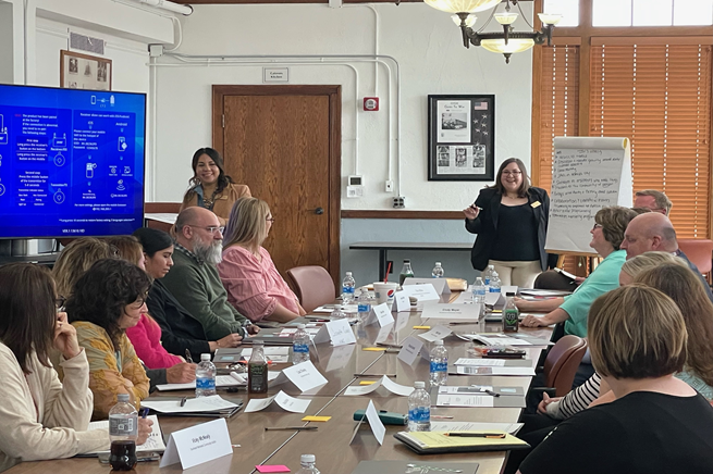 Nebraska Community members participating in an exercise.