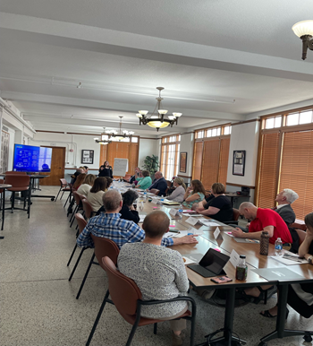 Nebraska Community members participating in an exercise.