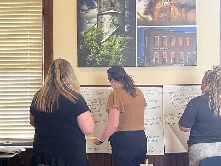 Participants at the O'Neill roundtable in Nebraska