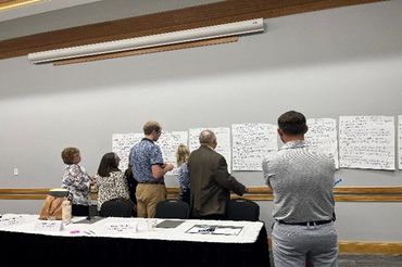 Nebraska Community members participating in an exercise.