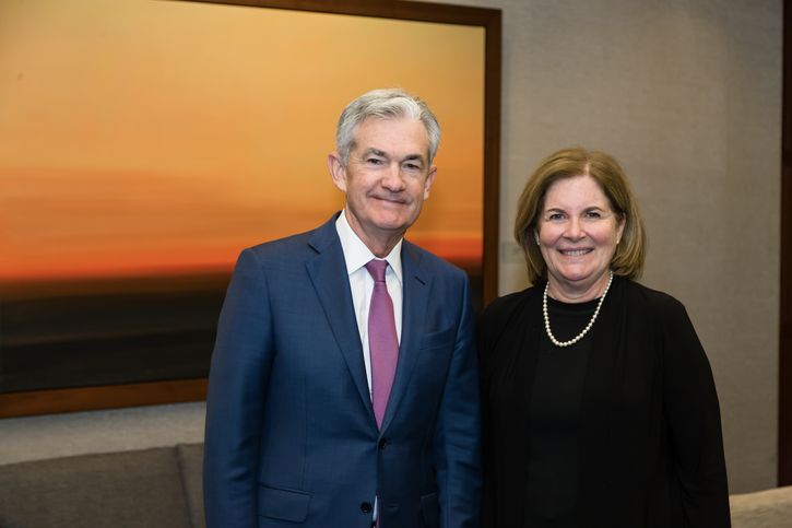 Jerome Powell is named chair of the Federal Reserve, succeeding Yellen.