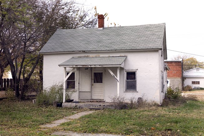 Rural house in poor repair