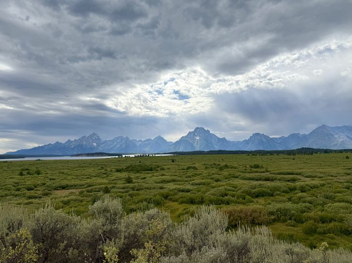 Not a bad view! One more shot of the Grand Tetons before the Jackson Hole Economic Policy Symposium concluded.