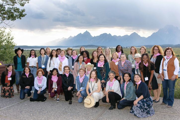 President George hosts her final Jackson Hole symposium as Kansas City Fed president. The symposium returns to a fully in-person format for the first time since 2019 and is regarded as the most diverse gathering of attendees in the event’s history, reflective of George’s efforts during her tenure to make the event more inclusive.